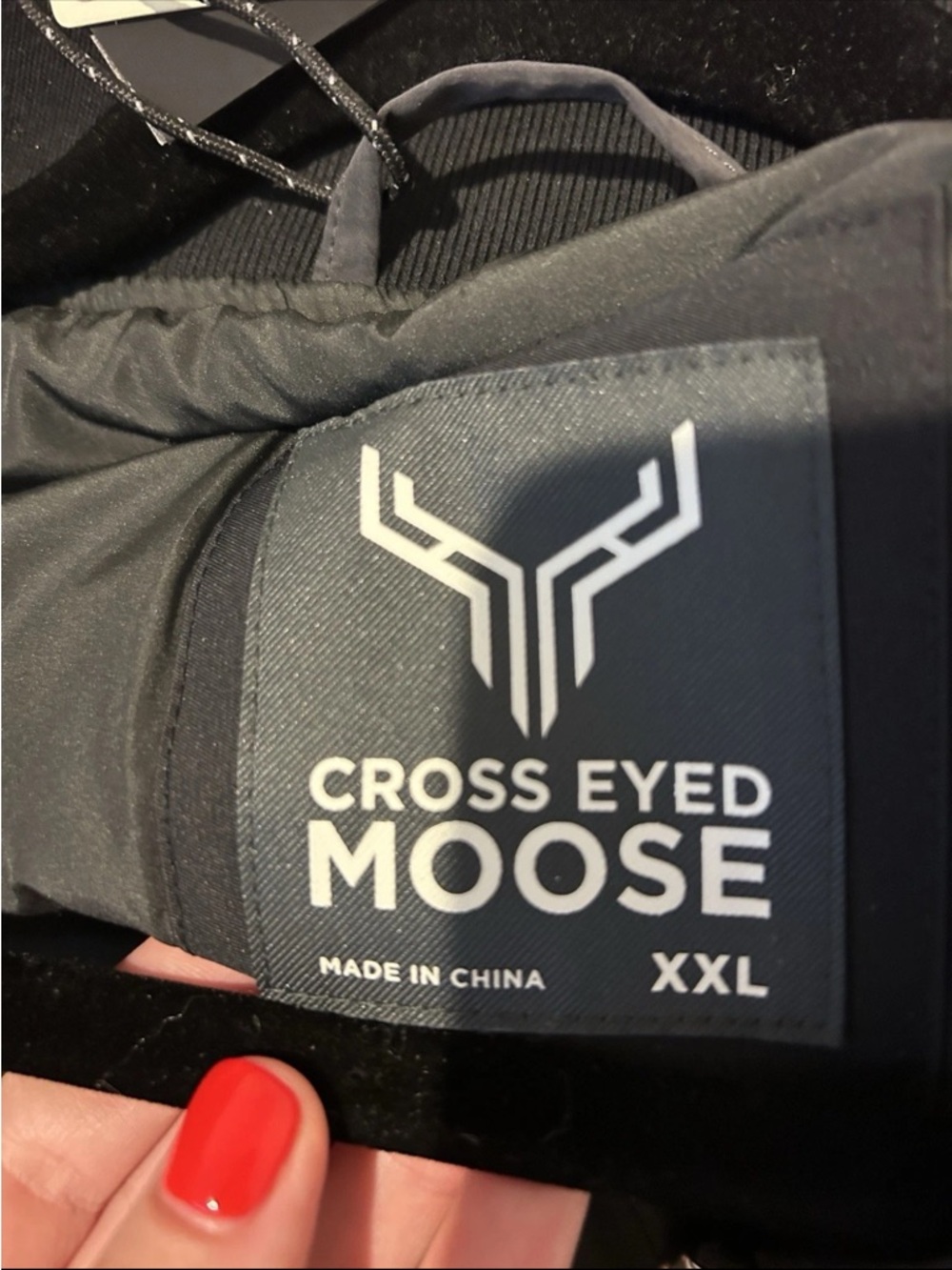 Cross eye moose Men's Black Bomber Jacket - Modern Zip Front xxl - Picture 4 of 7